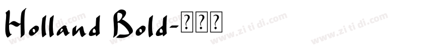 Holland Bold字体转换